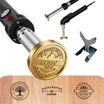 Custom Electric Branding Iron for Wood, Adjustable Temperature Controlled Branding Iron, Wood Burning Stamp, Personalized Logo Metal Branding Iron for Leather Burger, DIY Woodworking Tools