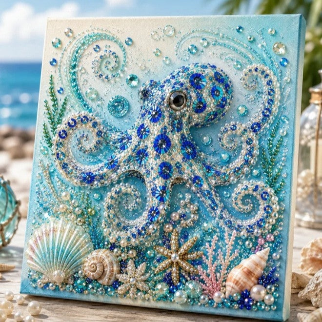 Halloween Ghost Pearl Art DIY Kit, Spooky Cute 3D Diamond Painting Crafts for Adults, DIY Fall Home Decor Wall Art, Beginner DIY Seasonal Party Gift