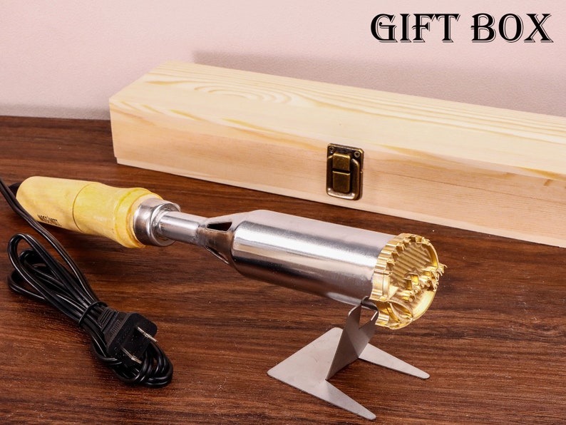 Custom Electric Branding Iron for Wood, Durable Personalized Logo Metal Branding Iron for Wood Burning Stamp Leather Meat, Handcrafted Design Weddings & Personalized Gifts