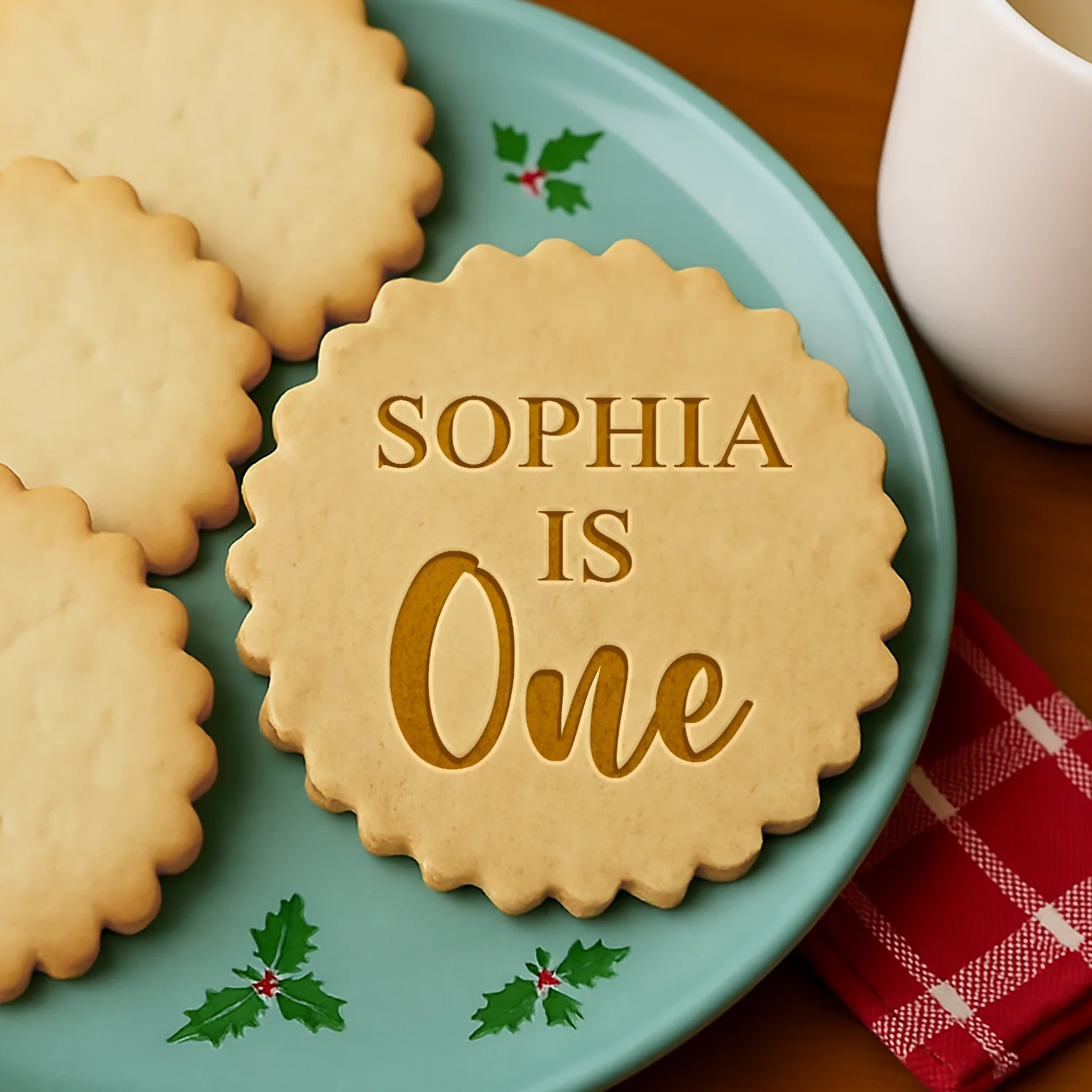 Custom Name Happy Birthday Cookie Stamp, Special Occasion Baking Accessory