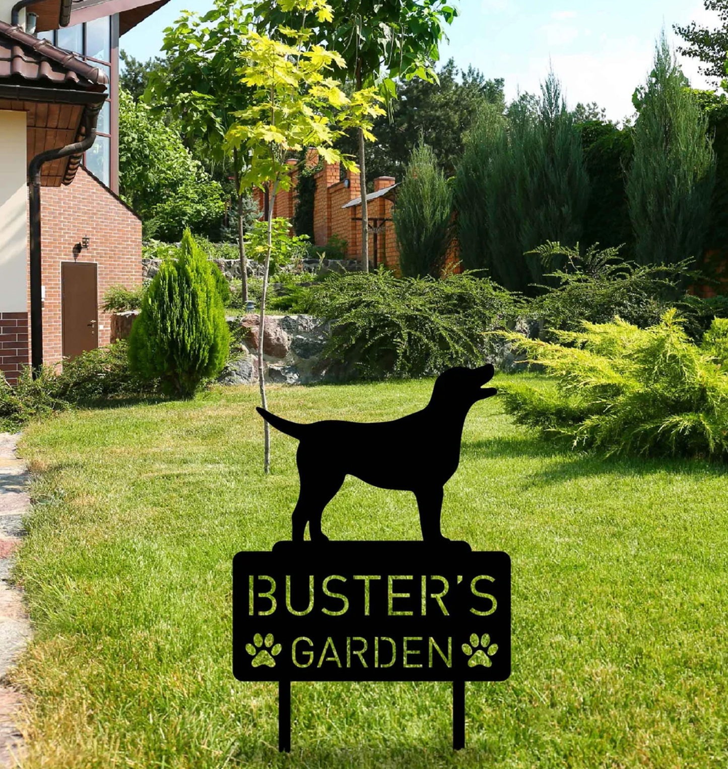 Custom Pet Metal Memorial Garden Stake, Dog Memorial Sign, Cat Garden Sign, Pet Grave Markers, Personalized Pet Name Stake, Dog Loss Gifts