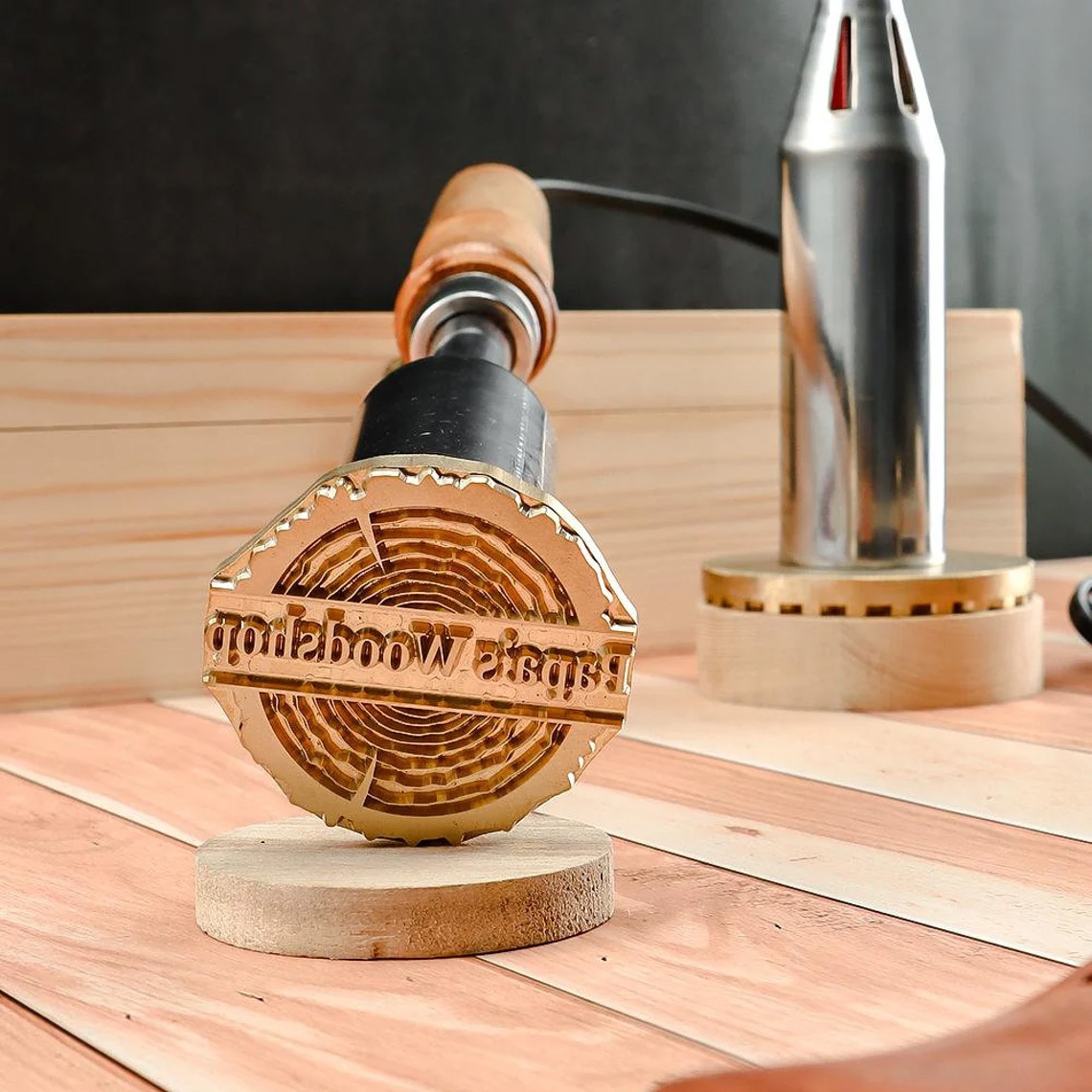 Custom wood branding iron for woodworkers,  Wood burning stamp, Electric branding iron for wood, Custom branding iron for gift