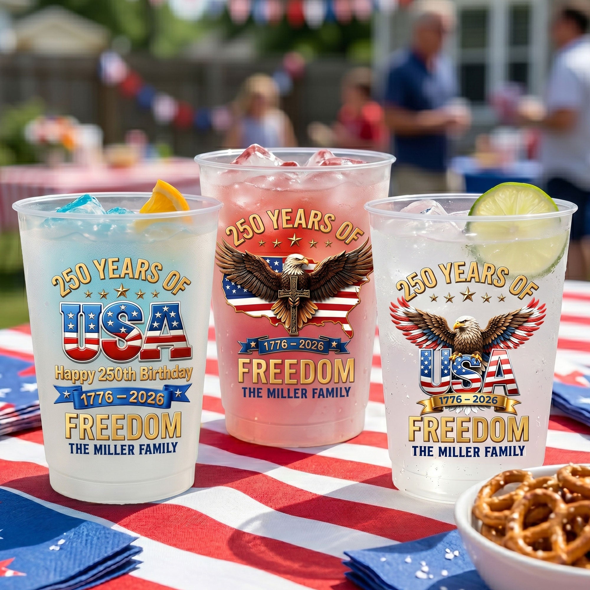 250 Years Of Freedom - Personalized Cups
