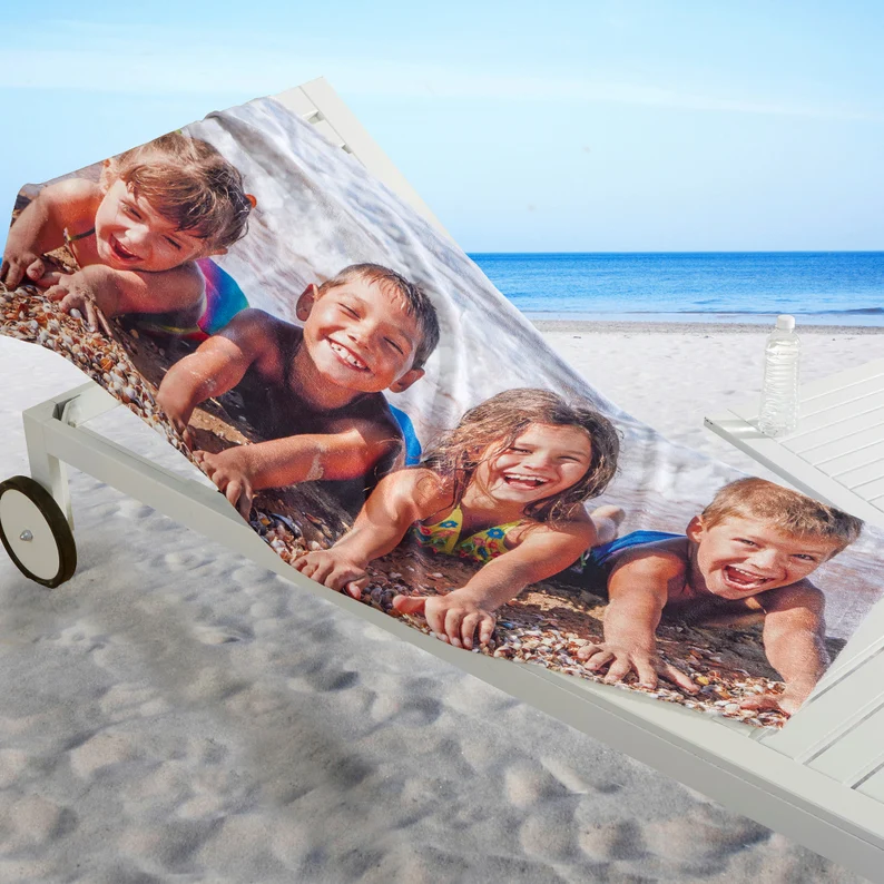 Any Message Photo Beach Towel