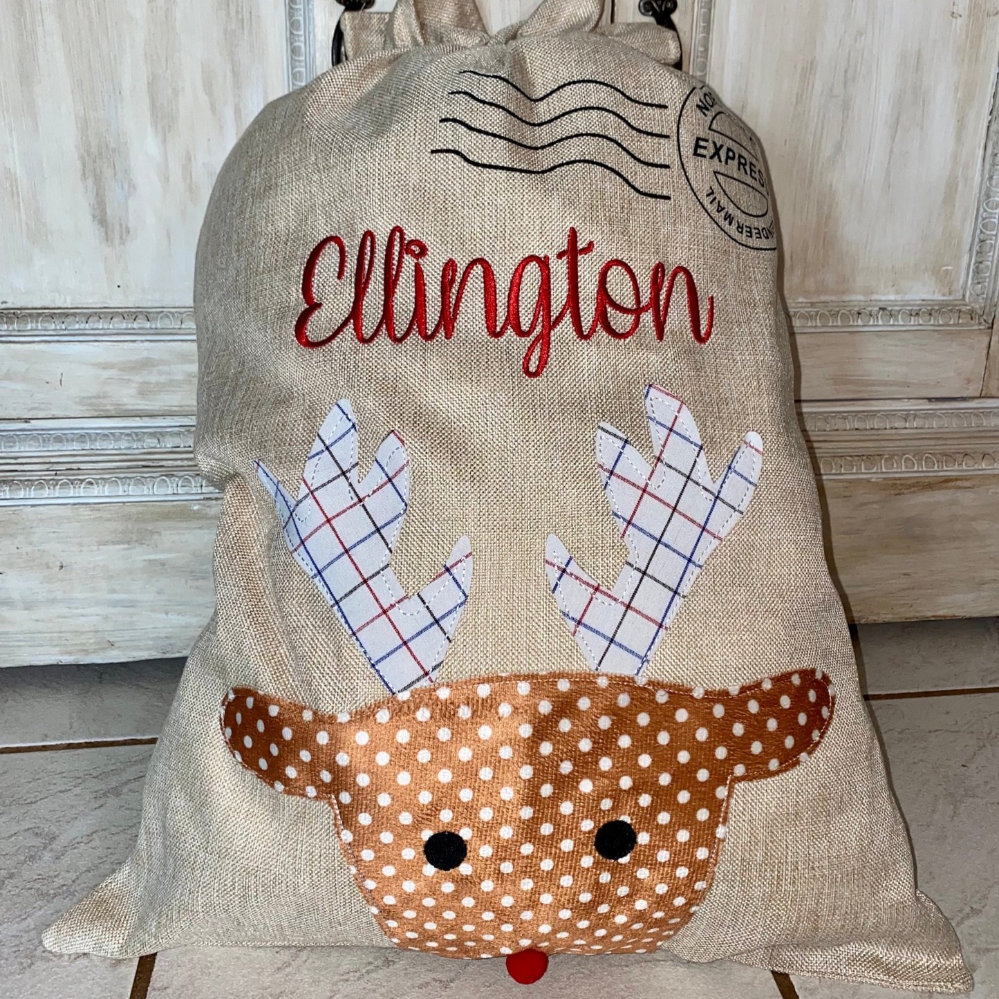 Personalized Embroidered 50*70cm Christmas Gift Bags