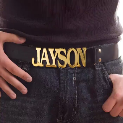Customized Name Belt Buckle, Personalized Belt Buckle, Original Belt Buckle, Custom Accessory Brass/StainlessSteel Buckle w Optional Belt