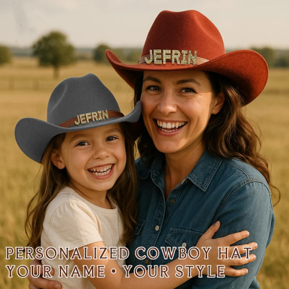 Custom Cowgirl Hats for Women Western Rhinestone Bride Cowgirl Hat Cowboy Hats for Women Girls Bachelorette Party Accessories