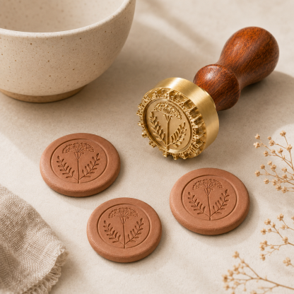 Makers Mark Stamp for Clay Personalized Pottery Stamp Clay Stamp Custom Ceramic Stamps Pottery Signature Stamps Custom Pottery Stamps 4clay