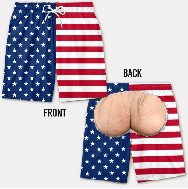 [Copy]Custom Funny Men Swim Trunks - Personalized Summer Vacation And Travel Gifts For Men - Style Over Rules