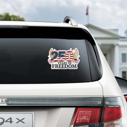 250 Years Of Freedom Car Window Decal Sticker TH10 896751