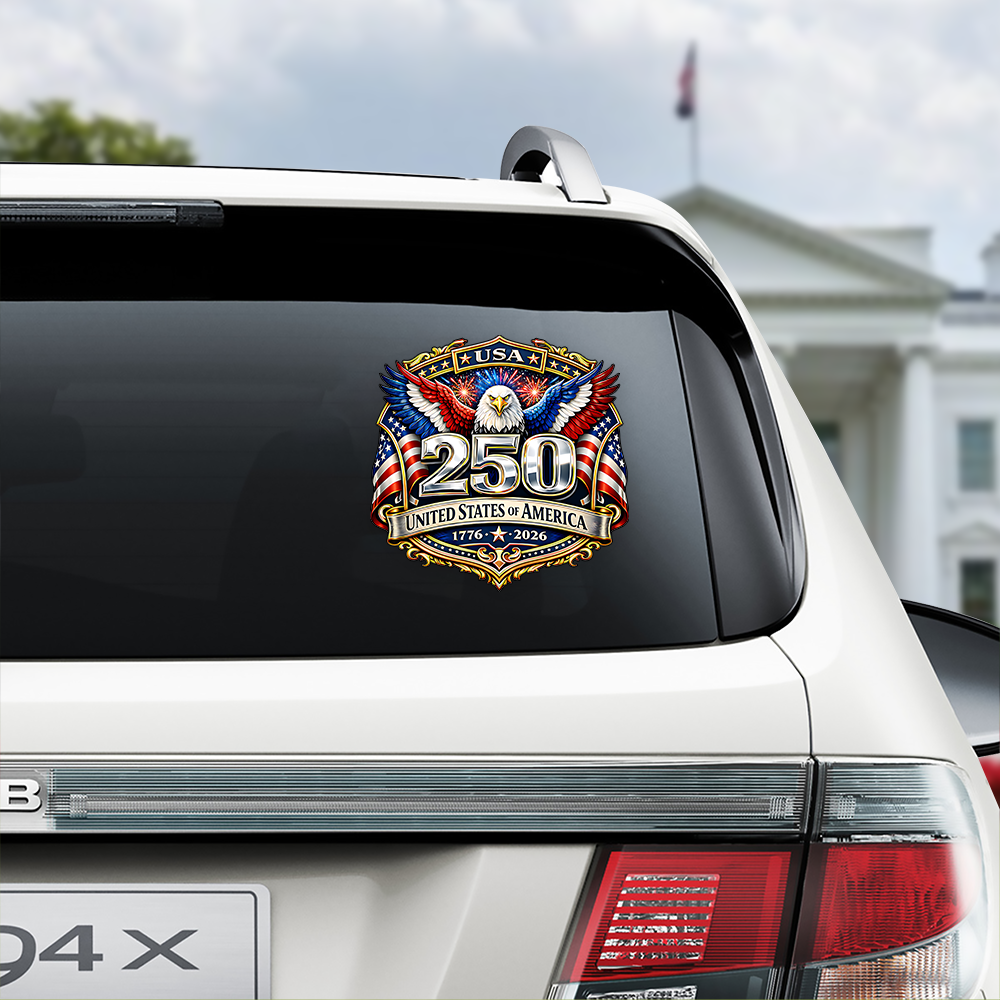 United States of America 1776–2026 USA 250th Anniversary Car Window Decal Sticker HA75 920664