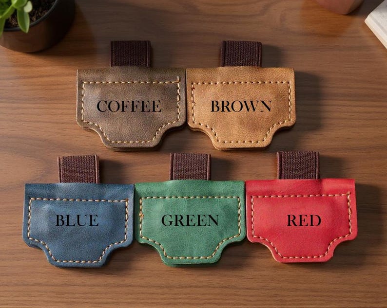 Personalized Leather Magnetic Bookmark with Box, Book Lover Gift, Handmade Reading Accessories