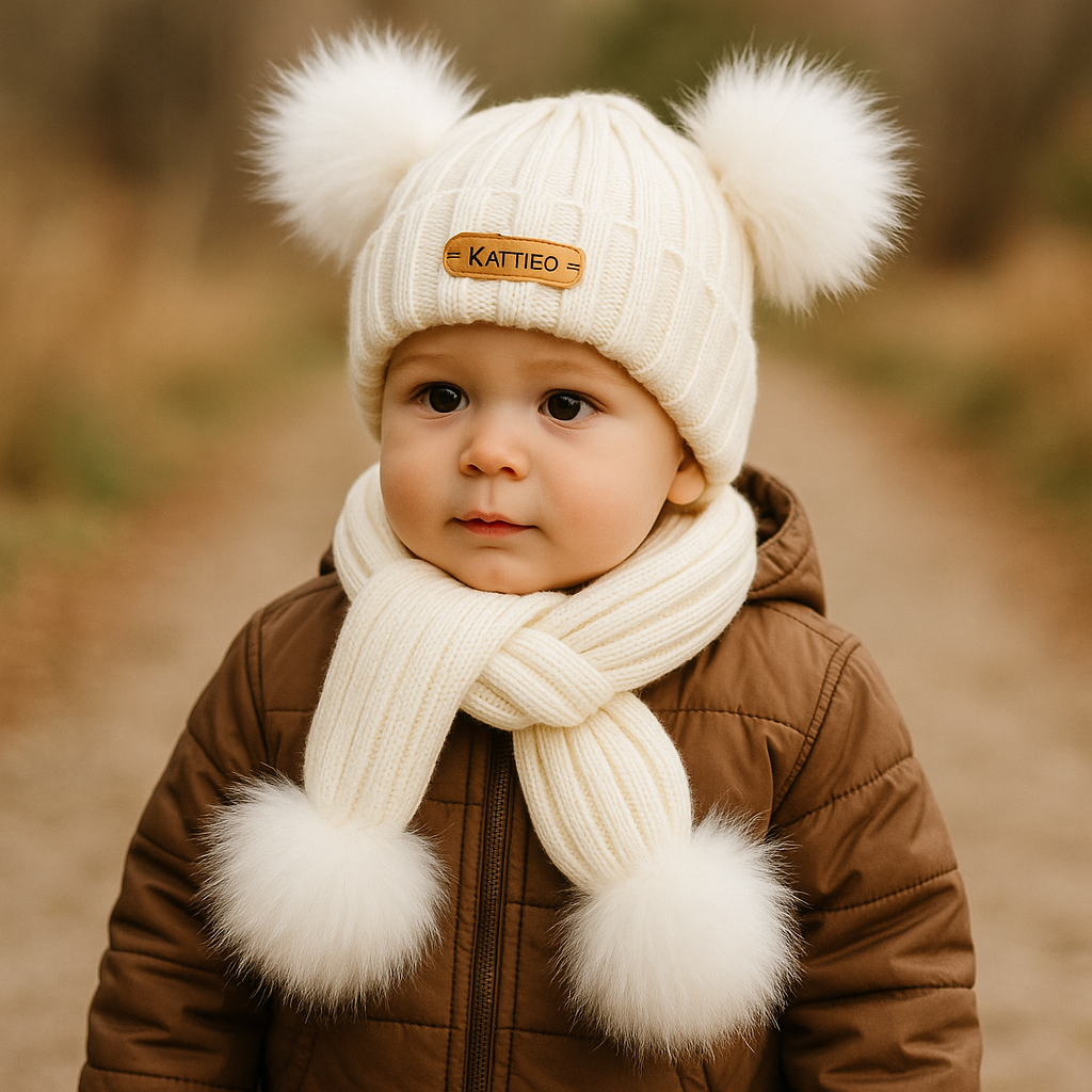Personalized Name Kid Pom Pom Hat Personalized Baby Beanie,Newborn Baby Beanie Hat Toddler Hat Kids Engraved Name Winter Hat Baby First Christmas Gift