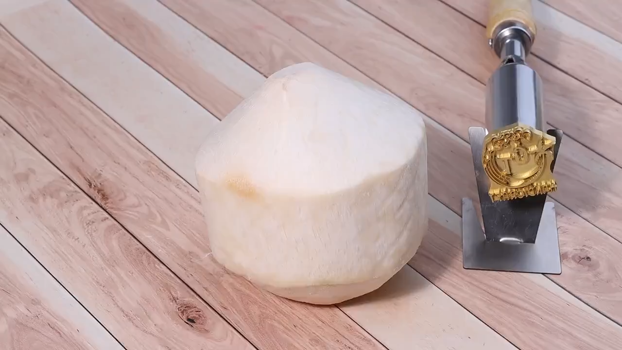 Custom Coconut Brand Iron, Coconut Branding Iron Custom, Custom Coconut Stamp, Custom Wood Branding Iron For Woodworkers, Leather Stamp