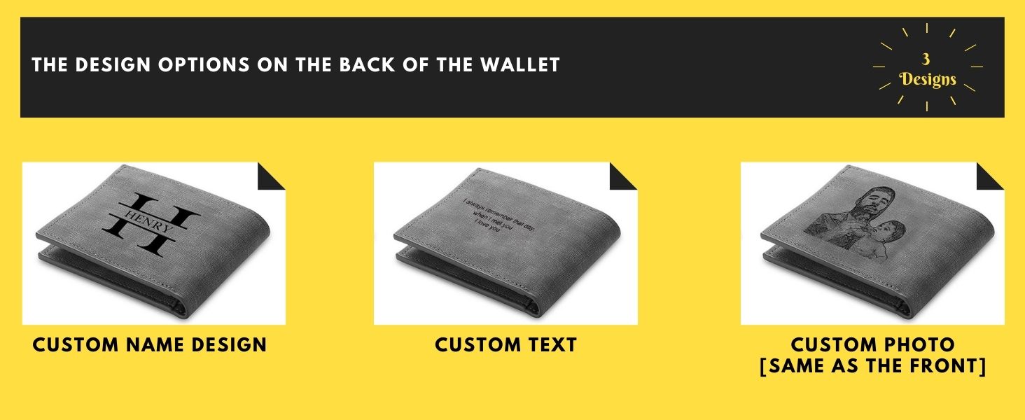 Personalized Gifts Leather Wallets for Boyfriend Husband Dad Groomsmen