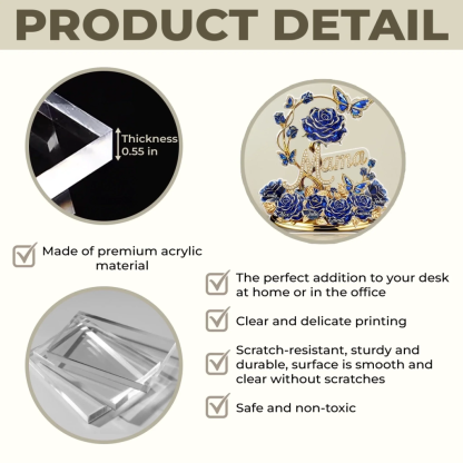 Custom Acrylic Plaque - Personalized Mother's Day Gifts For Mom, Grandma - Grandma And Mom Forever