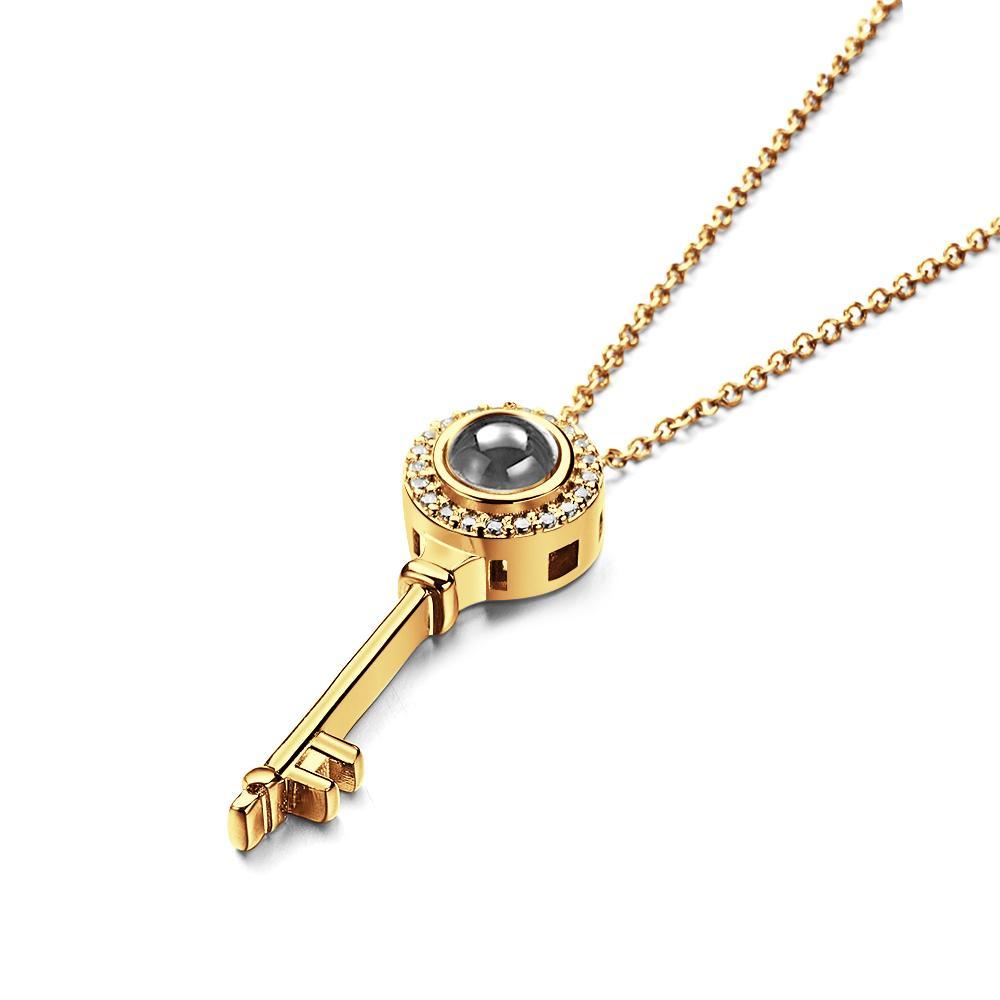 Photo Projection Necklace Personalized Picture Inside Pendant Keepsake Jewelry Trendy Best Friend Gift