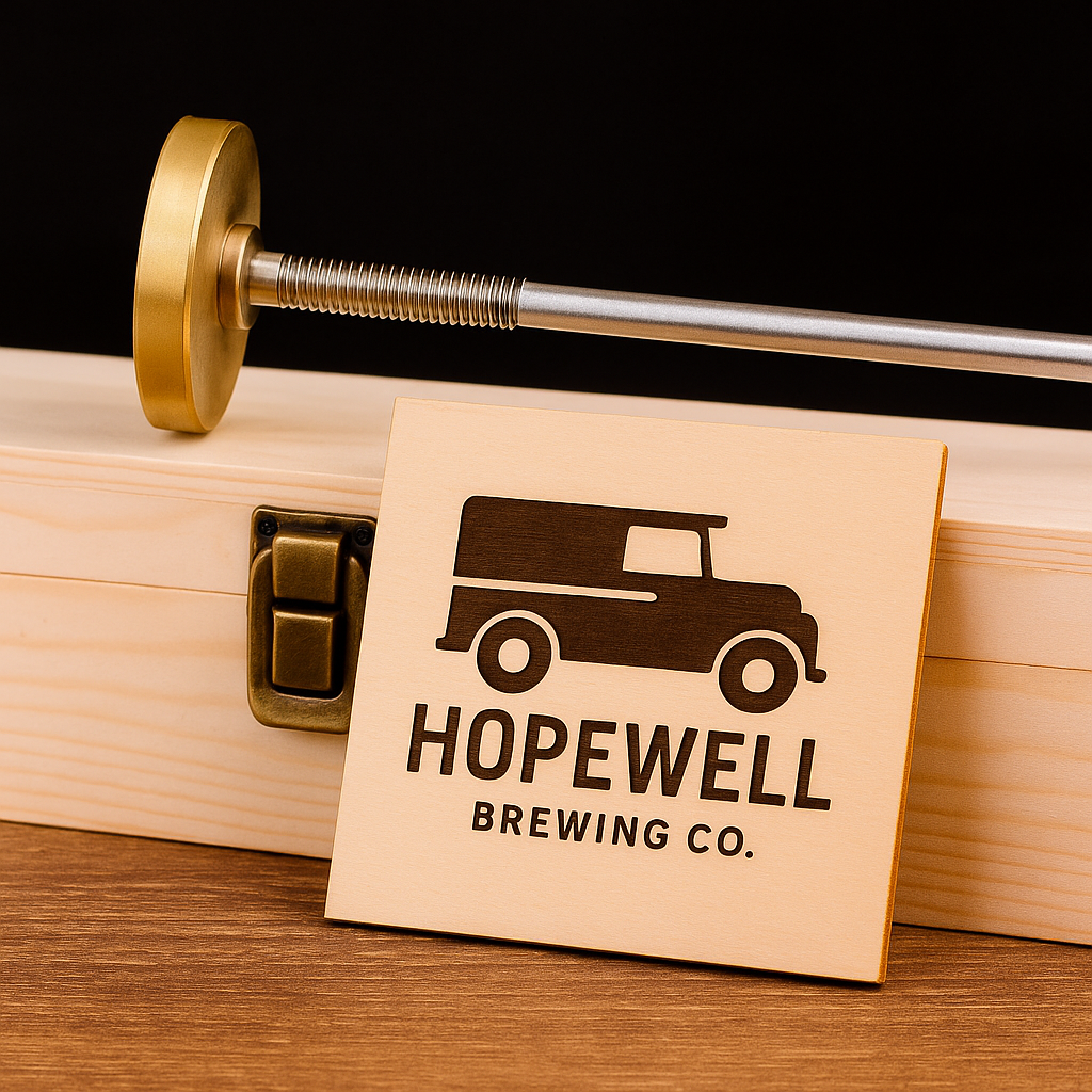 Personalized Wood Burning Stamp For Wood And Leather, Custom Branding Iron With Logo Design