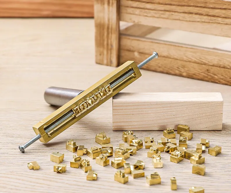 Interchangeable letter stamp, Custom Flame Heated branding iron, Alphabet interchangeable stamp for Leather, Metal alphabet stamp set