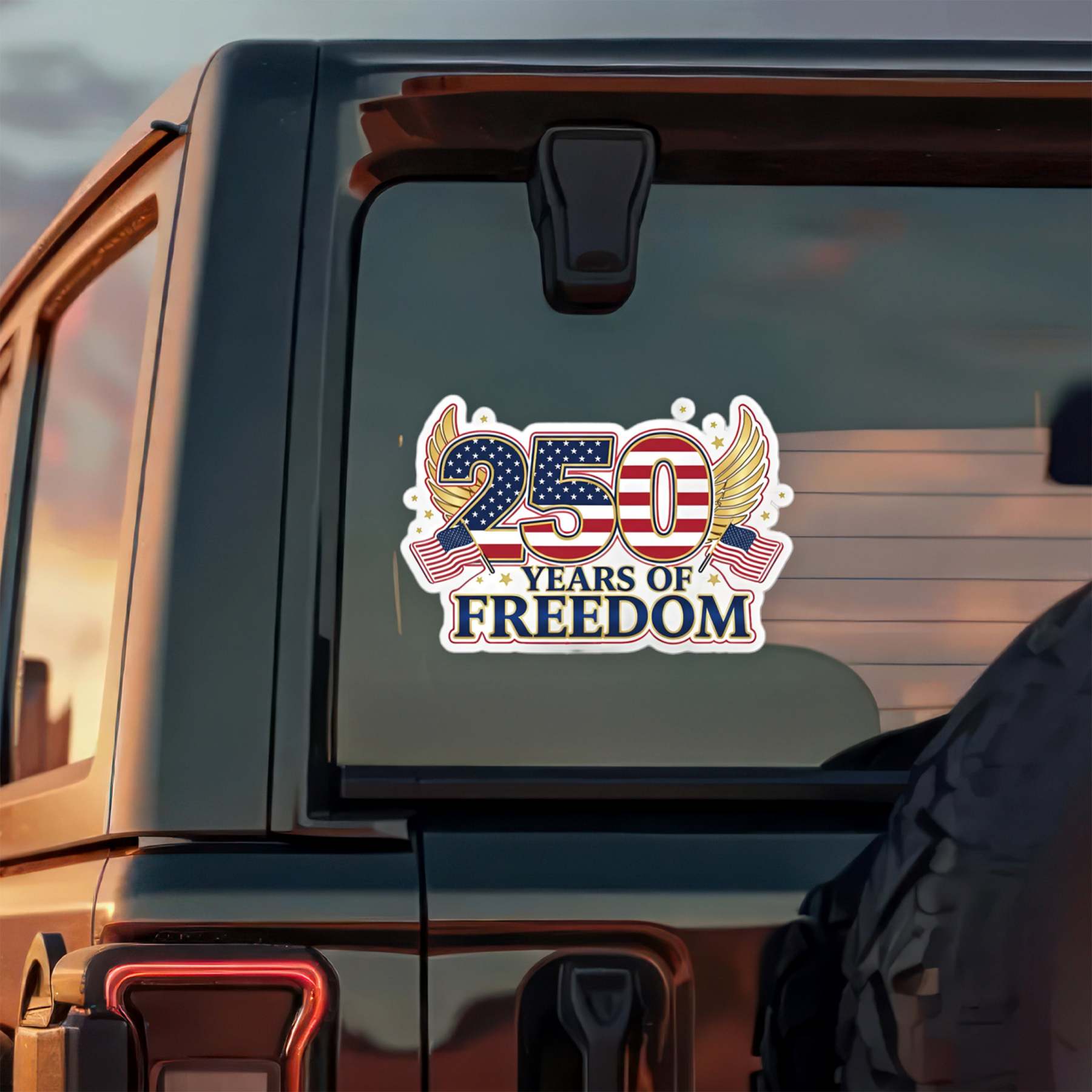 250 Years Of Freedom Car Window Decal Sticker TH10 896751