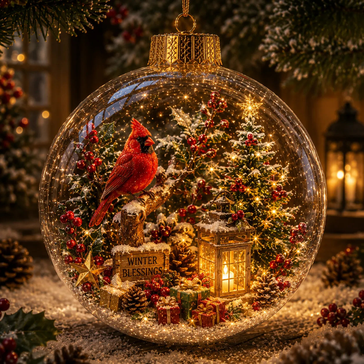 🎄Light-Up Christmas Story Globe Ornament | Magical Mini Holiday World