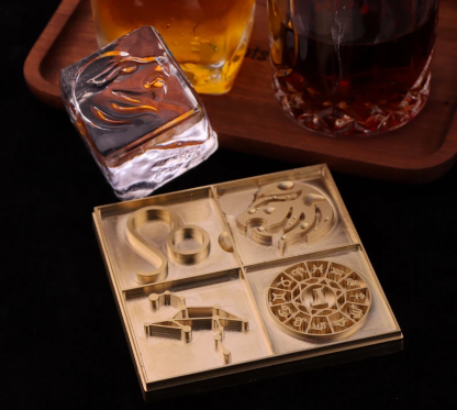 Whiskey Ice Cube Stamp,Custom Ice Plate,Custom Ice Stamp,Whiskey Birthday Gift,Barware Gift For Whisky Lovers,Valentines Day Gift