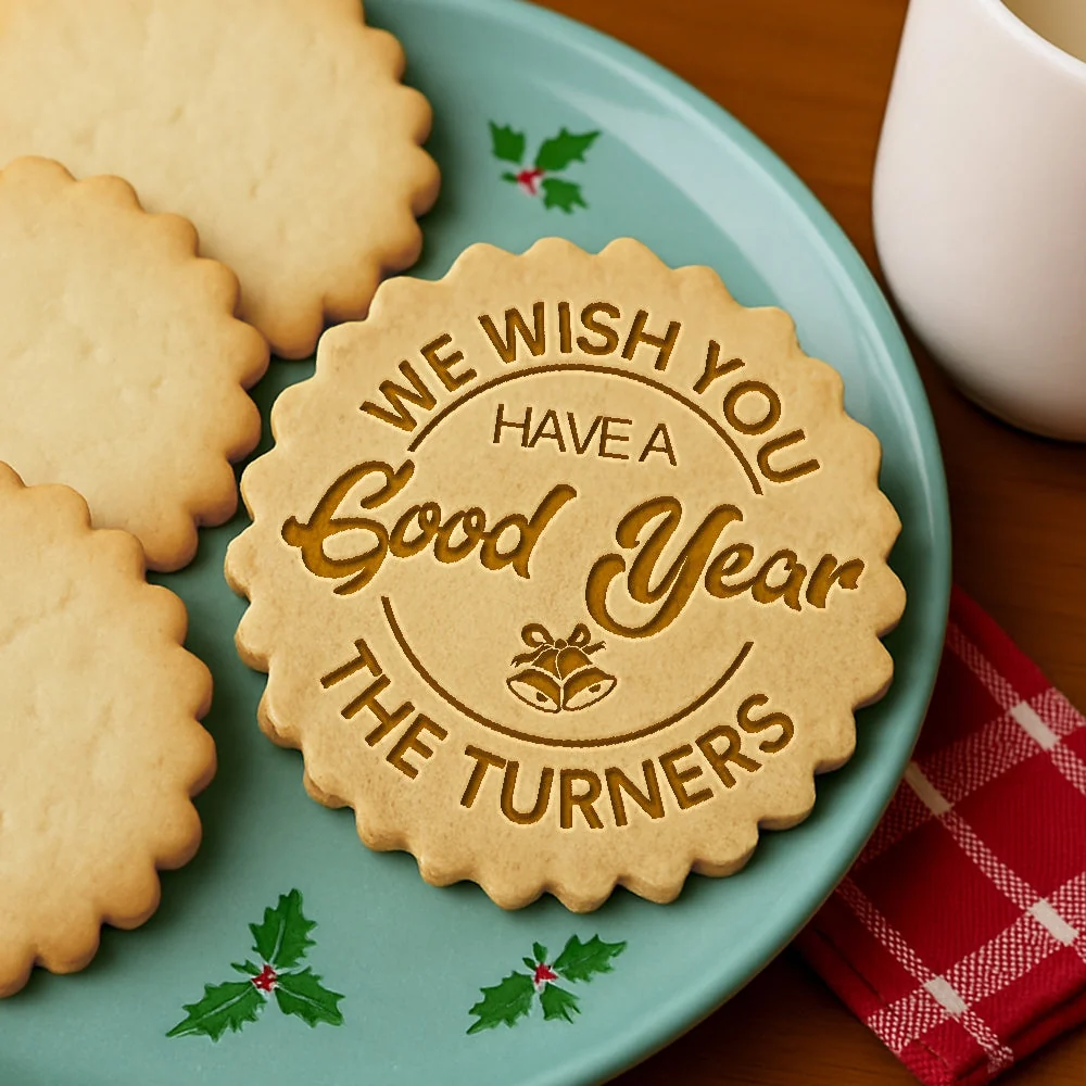 Personalized Family Name We Wish You Have A Good Year Cookie Stamp