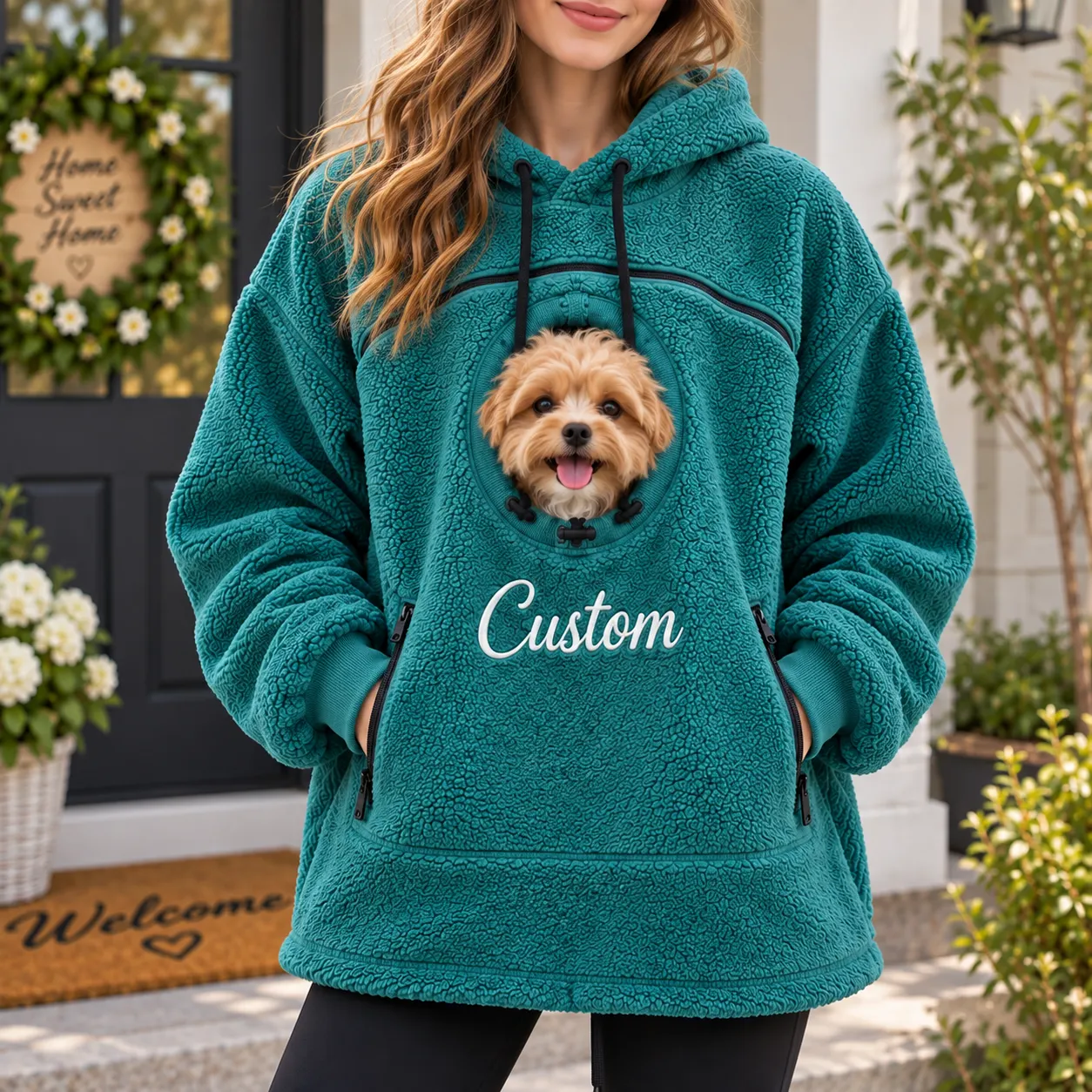 Personalized Pet Hoodies Carrier for Dog & Cat