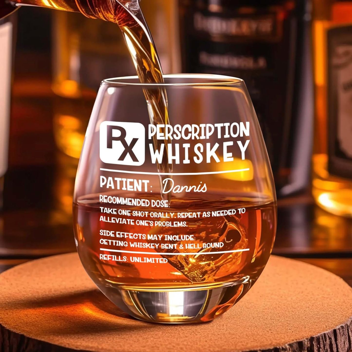 Personalized Bourbon Glass Gifts Scotch Glasses Birthday Congrats Gift Romantic Gifts For Him