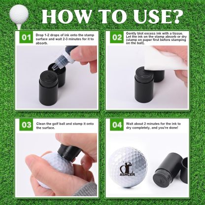 Personalized golf stamp, Monogram Golf Ball Stamp, Custom Golf Balls, Custom stainless stamp, Ink ball stamp, gift for dad and husband