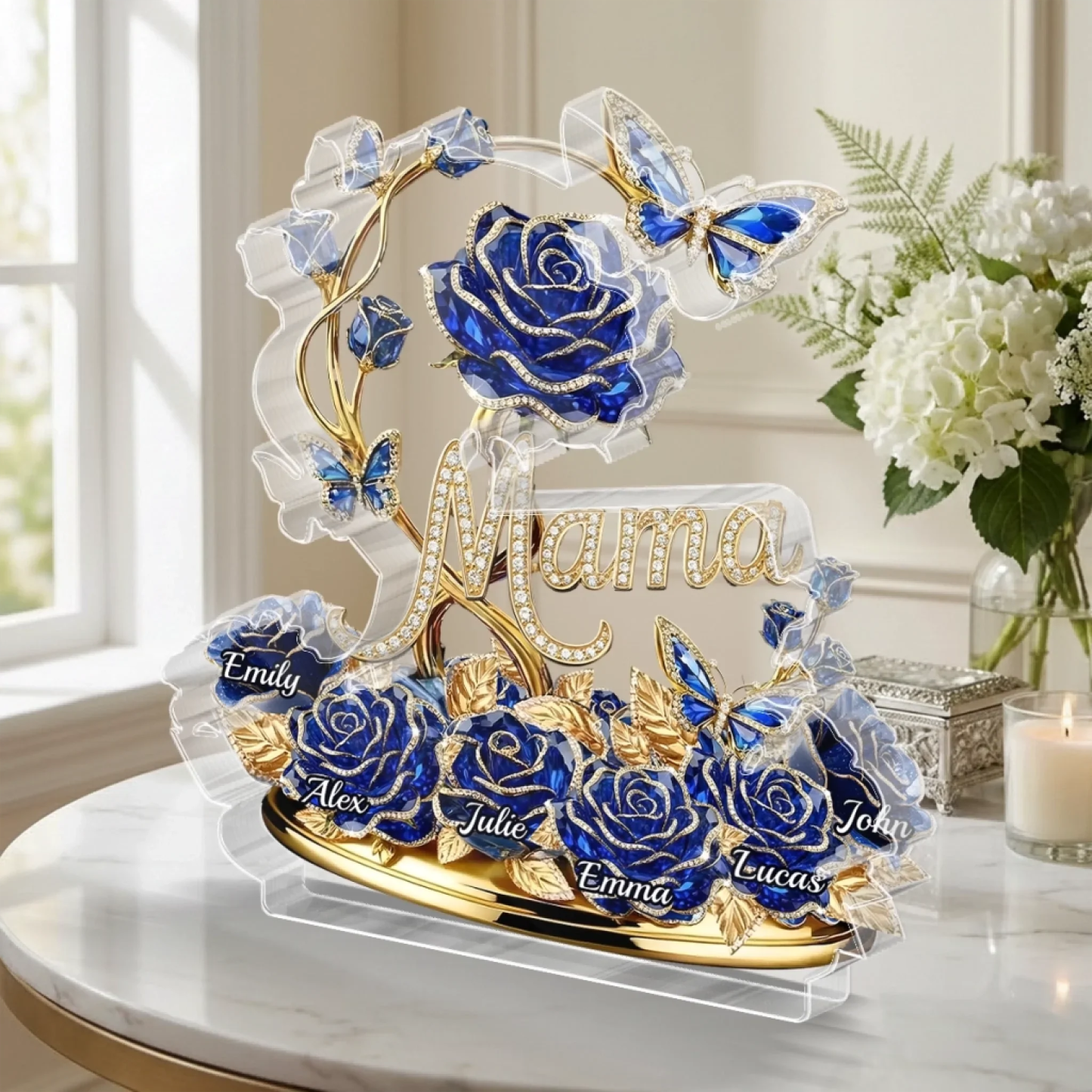 Custom Acrylic Plaque - Personalized Mother's Day Gifts For Mom, Grandma - Grandma And Mom Forever