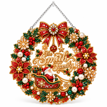 🎅✨Christmas Suncatcher Diamond Art Hanging Ornament Kit – Sparkling DIY Window Ornament