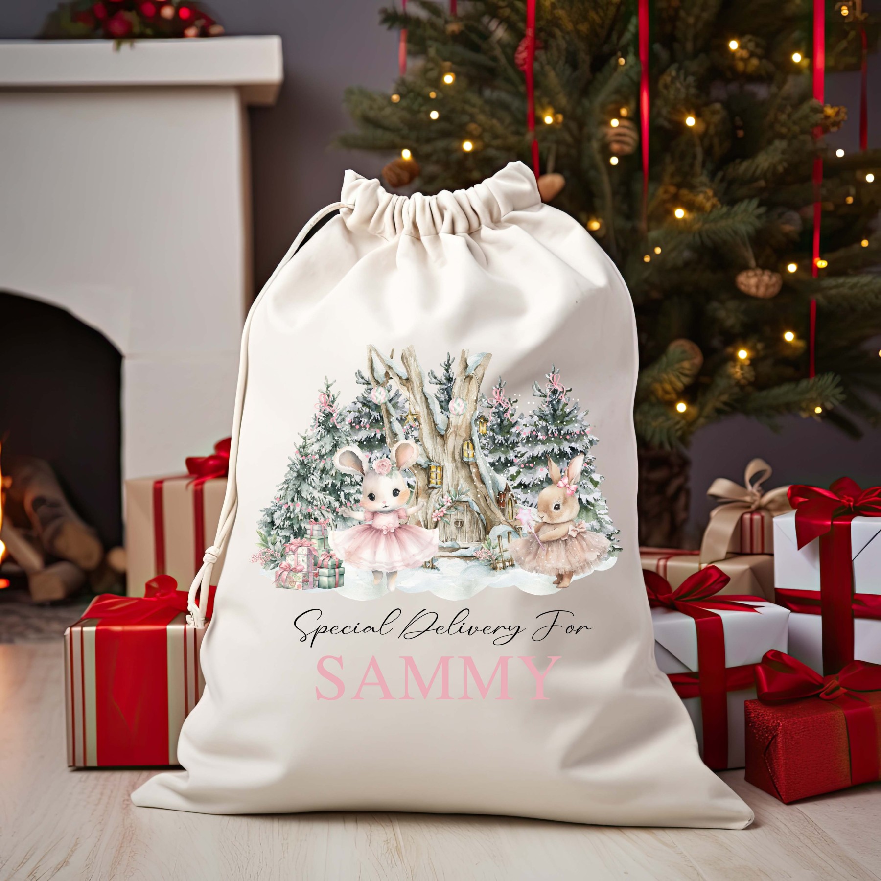 Christmas Santa Bag Christmas Presents Bag Christmas Gift Sack Personalized Kids Sack First Christmas Gift Christmas Santa Sack