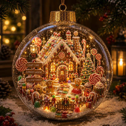 🎄Light-Up Christmas Story Globe Ornament | Magical Mini Holiday World