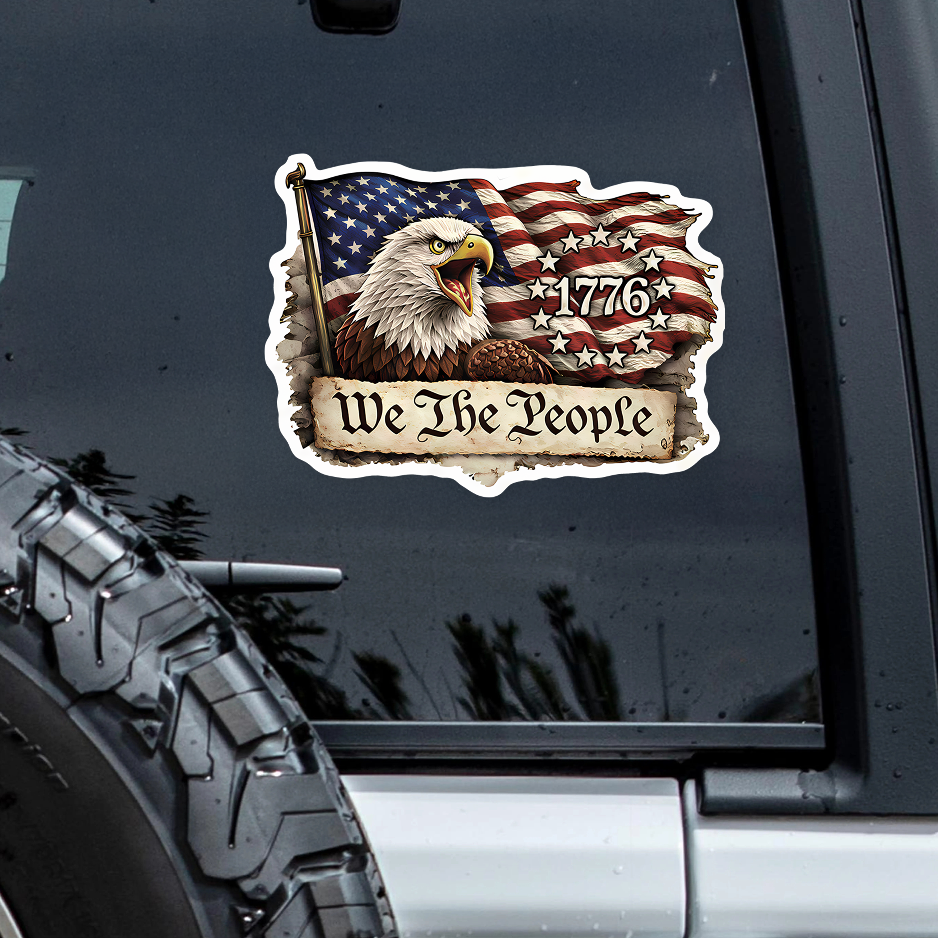 We The People 1776 America Car Window Decal Sticker TH10 898881