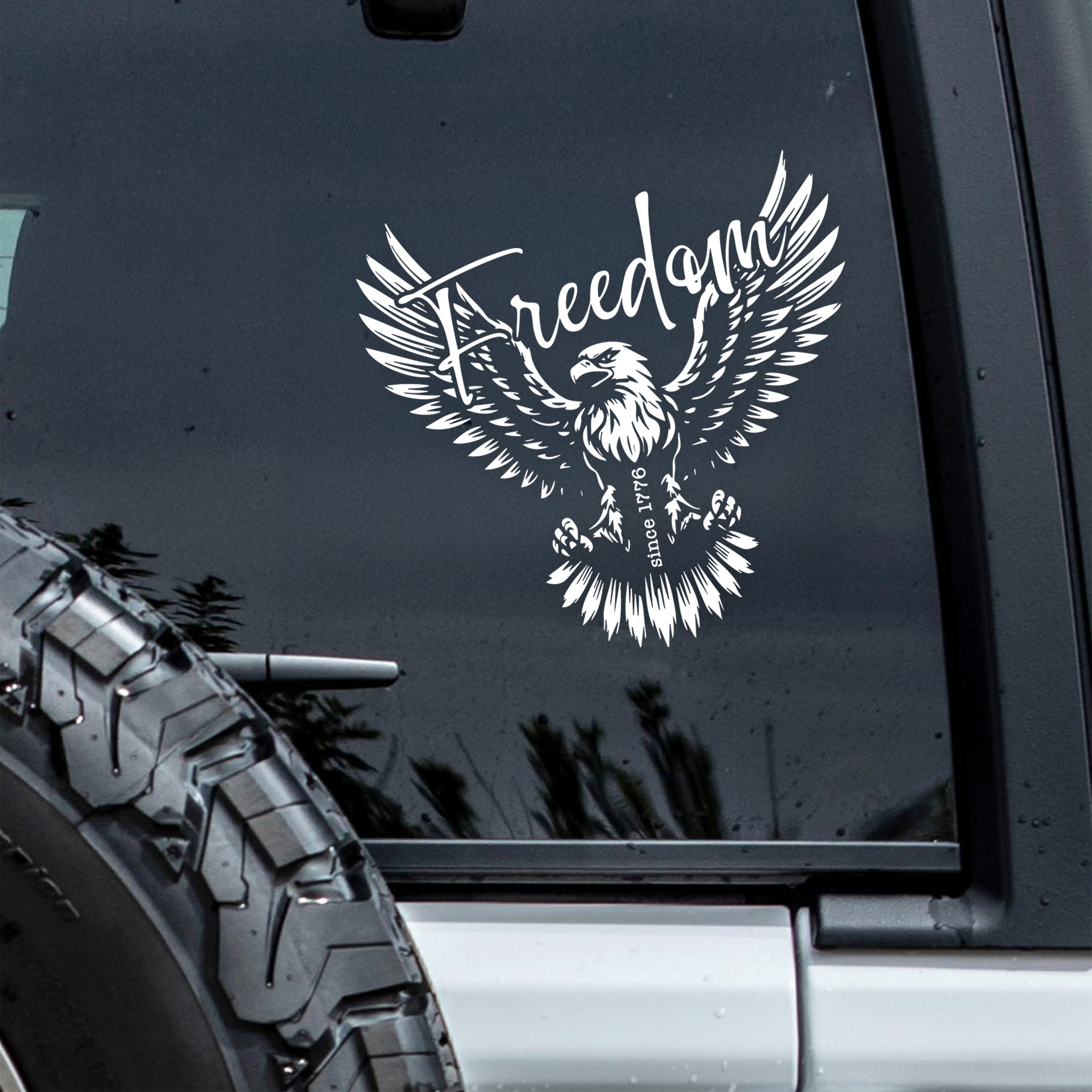 American Freedom Since 1776 Car Window Decal Sticker HA75 898962