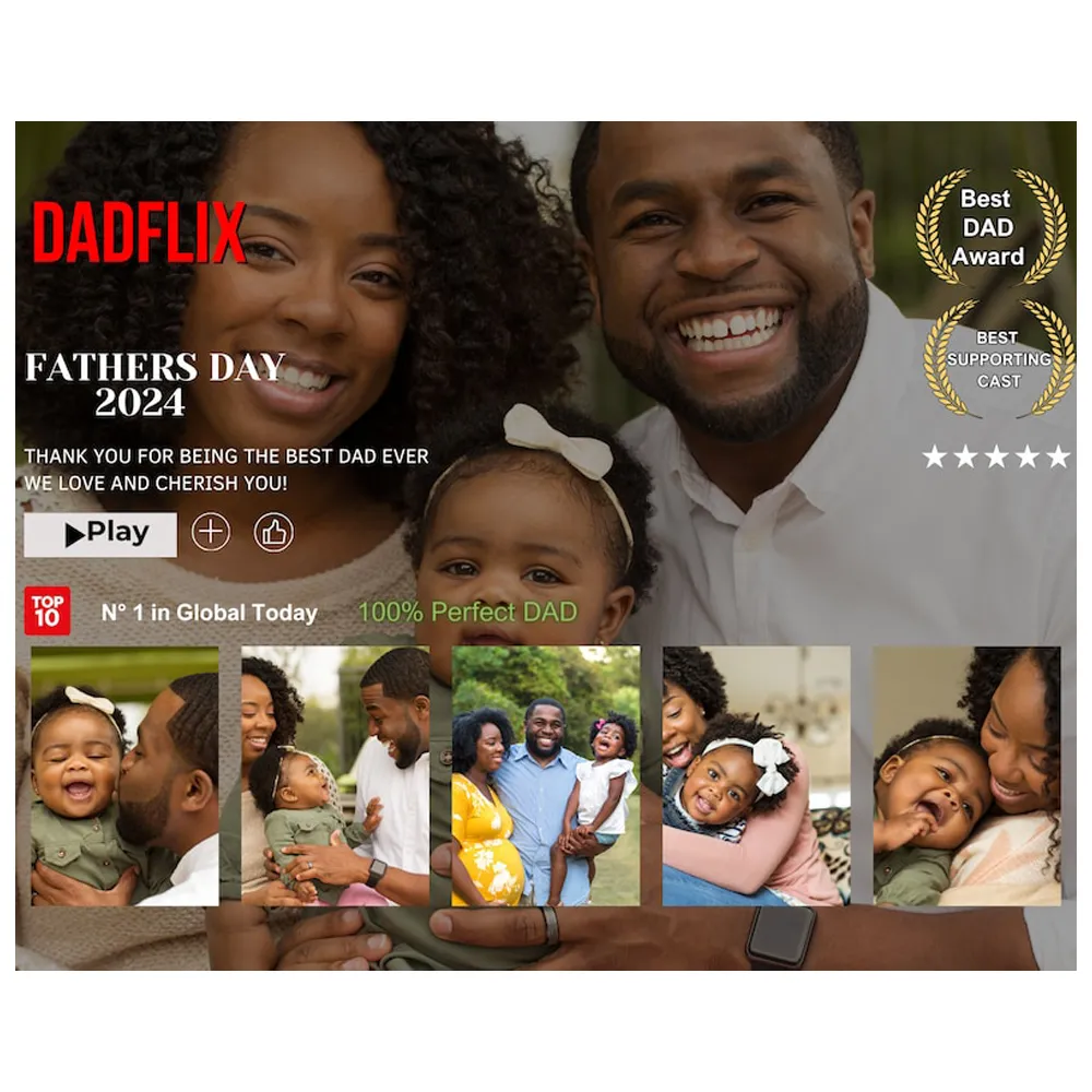 Record The Process Of Becoming A New Father, Photo Movie Frame, The Birth Of A New Baby Father's Day Gift