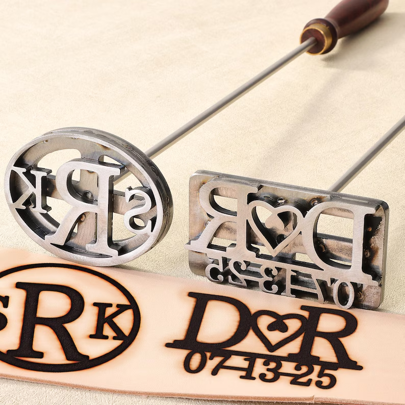 Custom Date Branding Iron for Special Occasions, Hot Branding Iron for Wood or Leather, Branding Iron for Newlywed Gifts, Country Wedding