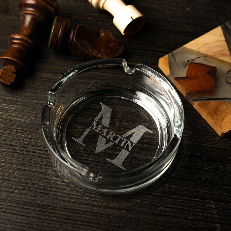 Personalized Ash Tray, Smoker Accessories, Smoker Gifts, Custom Smoker Accessories, Unique Smokers Gift, Personalized Cigar Club Gift