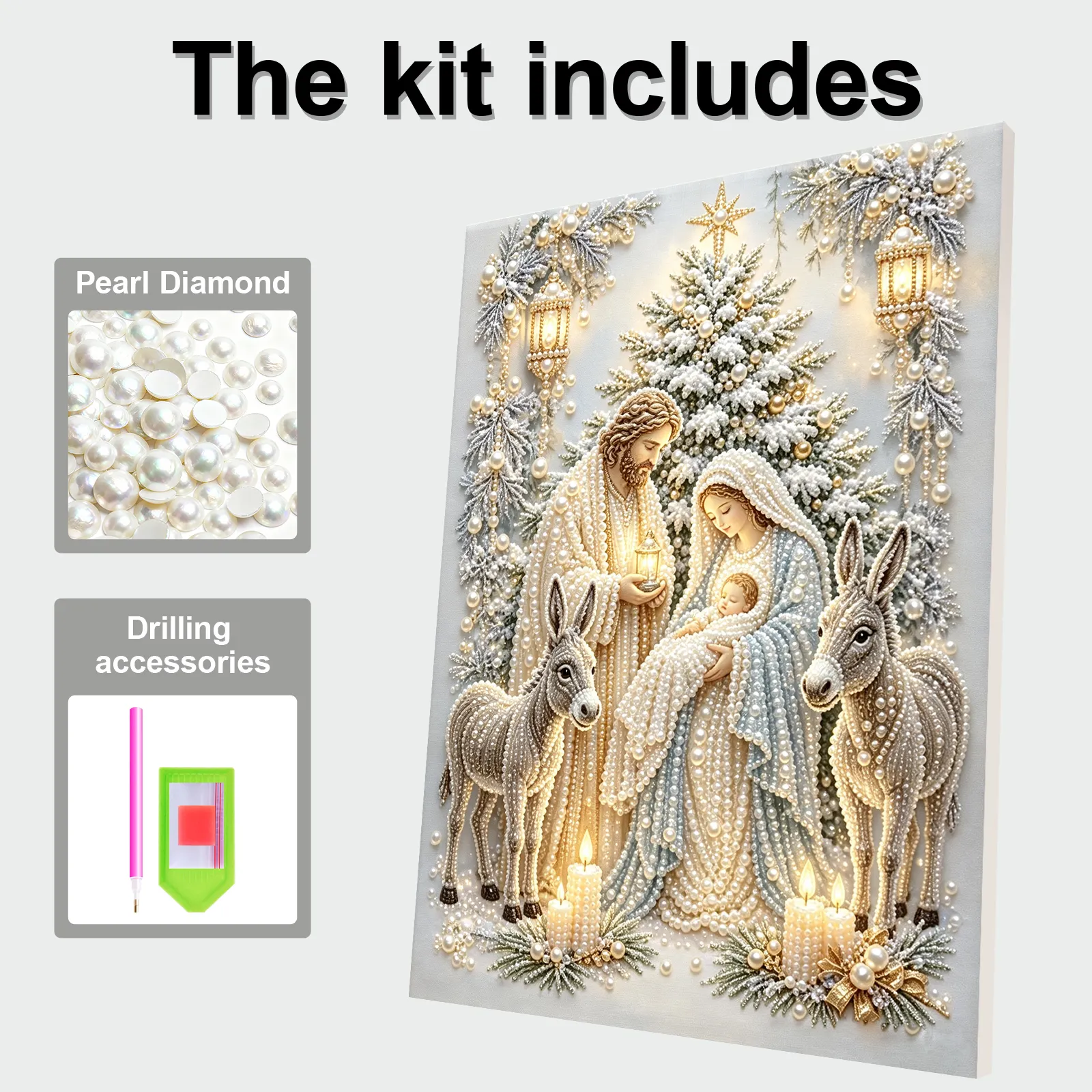 Jesus Family Framed Pearl Painting Kit 