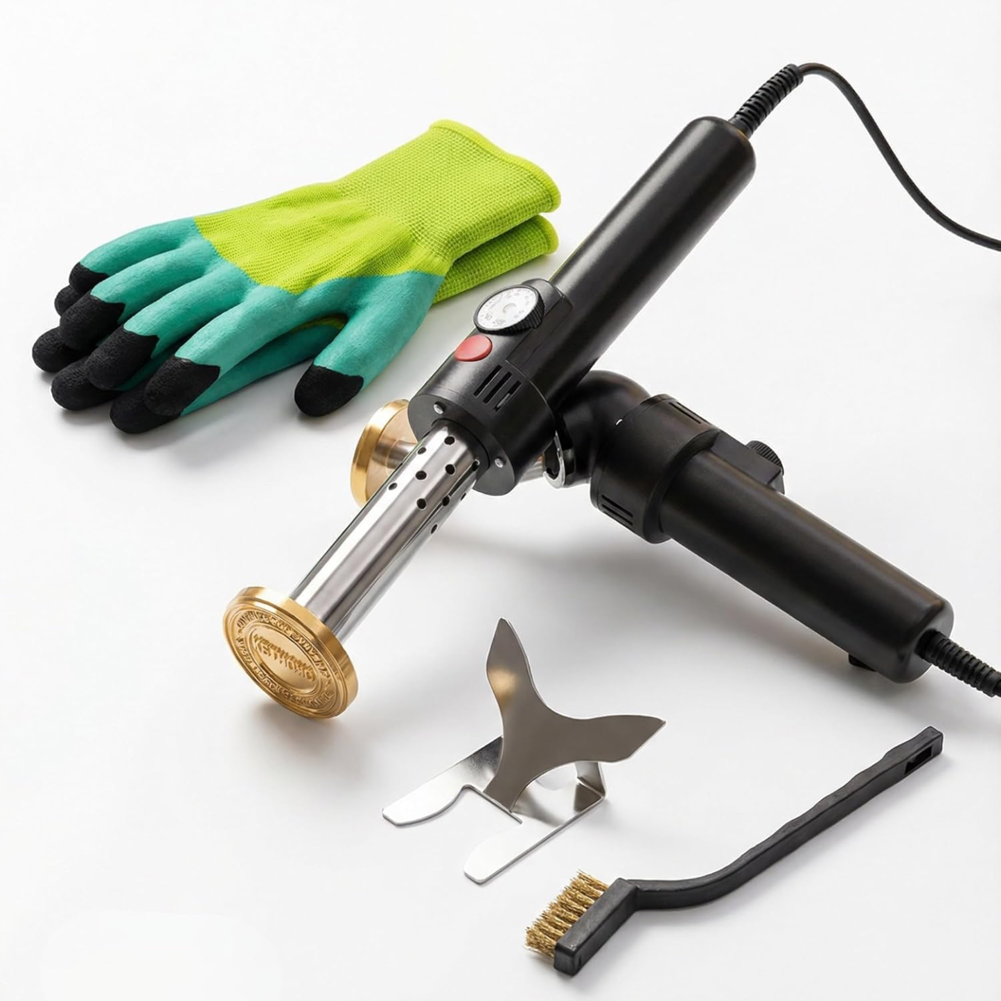 Custom Electric Wood Branding Iron - Personalized Logo Temperature-controlled Wood Burning Stamp, Metal Branding Iron for Leather Food Meat, Letter Branding Irons Gifts for Weddings & Handcraft