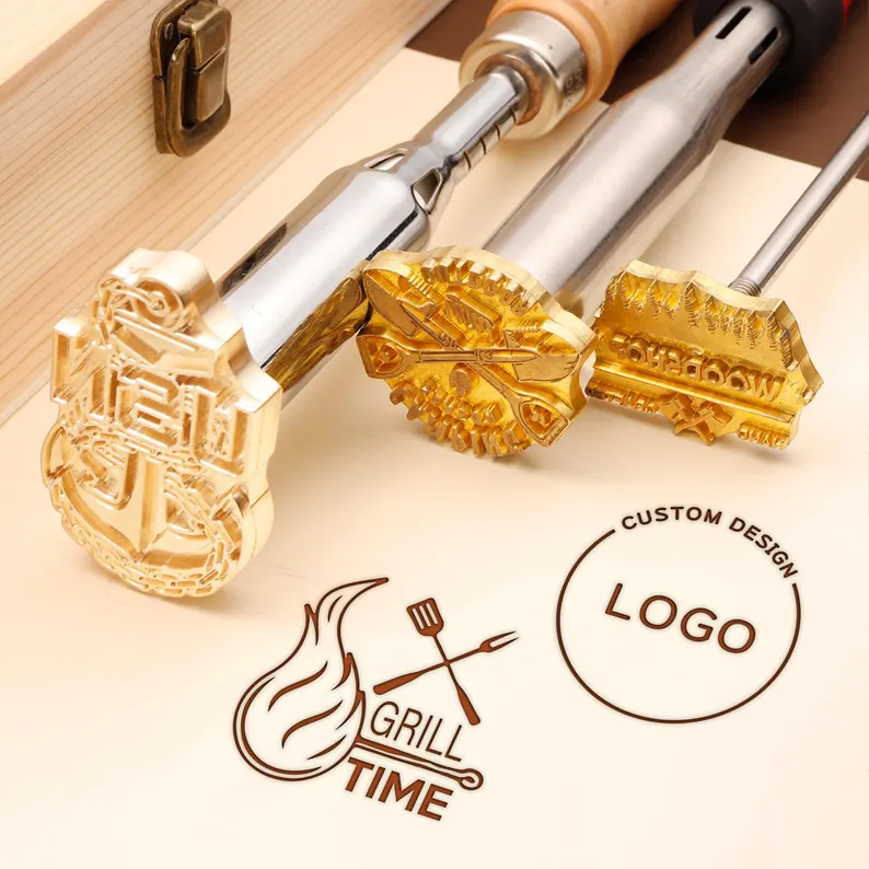 Custom wood branding iron for woodworkers,  Wood burning stamp, Electric branding iron for wood, Custom branding iron for gift-01