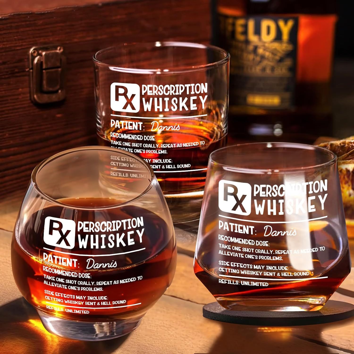 Personalized Bourbon Glass Gifts Scotch Glasses Birthday Congrats Gift Romantic Gifts For Him