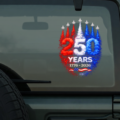 USA 250th Anniversary Rocket – America Rising Freedom Patriotic Car Window Decal Sticker LM32 899379