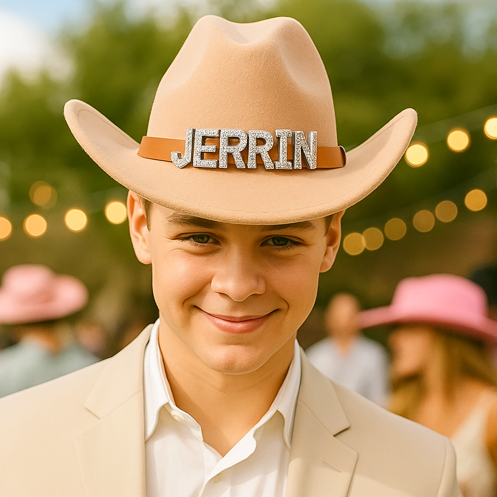 Western Glam Cowboy Hat – Customizable Rhinestone Cowboy Hat for Men & Women, Ideal for Parties, Festivals, Rodeos, Weddings, Birthday Gifts & Photo Shoots