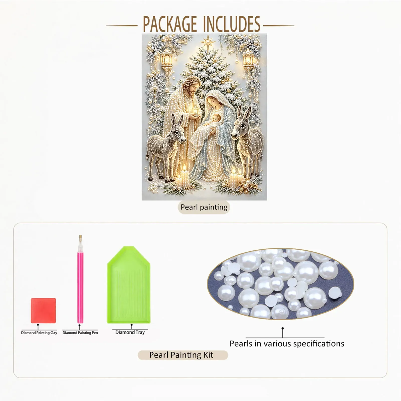 Jesus Family Framed Pearl Painting Kit 