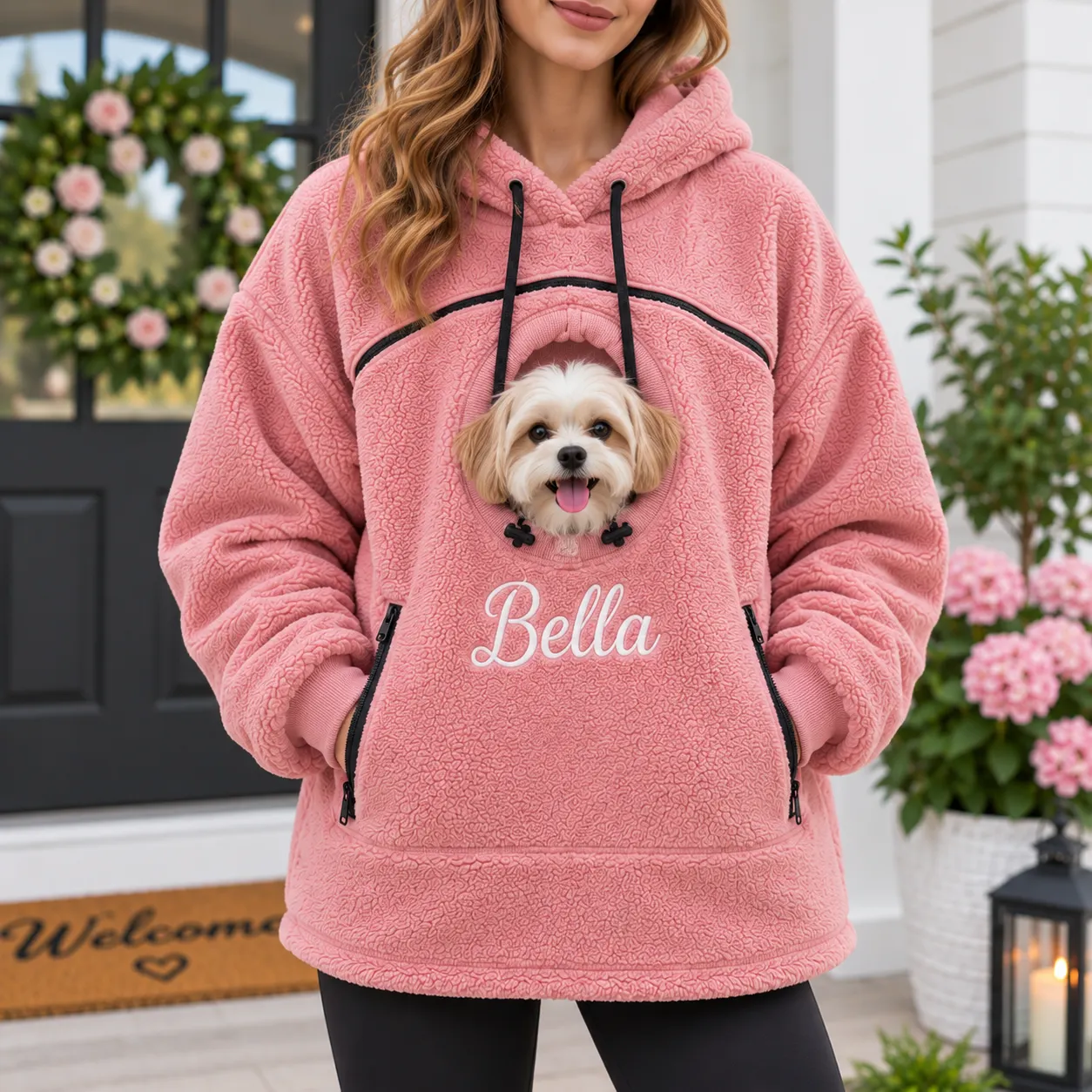 Personalized Pet Hoodies Carrier for Dog & Cat