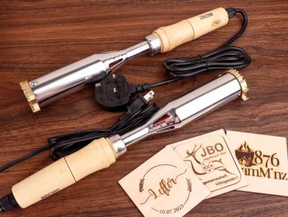 Custom Electric Branding Iron for Wood, Durable Personalized Logo Metal Branding Iron for Wood Burning Stamp Leather Meat, Handcrafted Design Weddings & Personalized Gifts