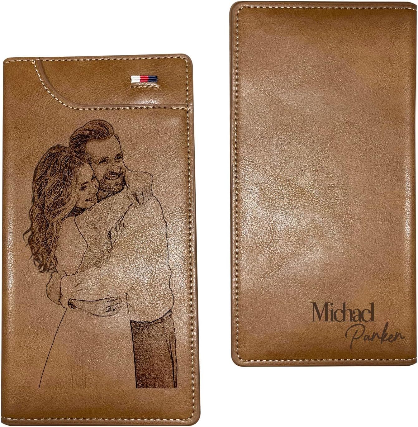 Custom Wallet for Men, Personalized Engraved Men's Wallet