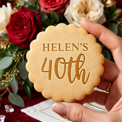 Custom Name Happy Birthday Cookie Stamp, Special Occasion Baking Accessory